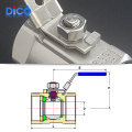 Vanneau à bille 1PC en acier inoxydable de facteur 1000wog 1000wog